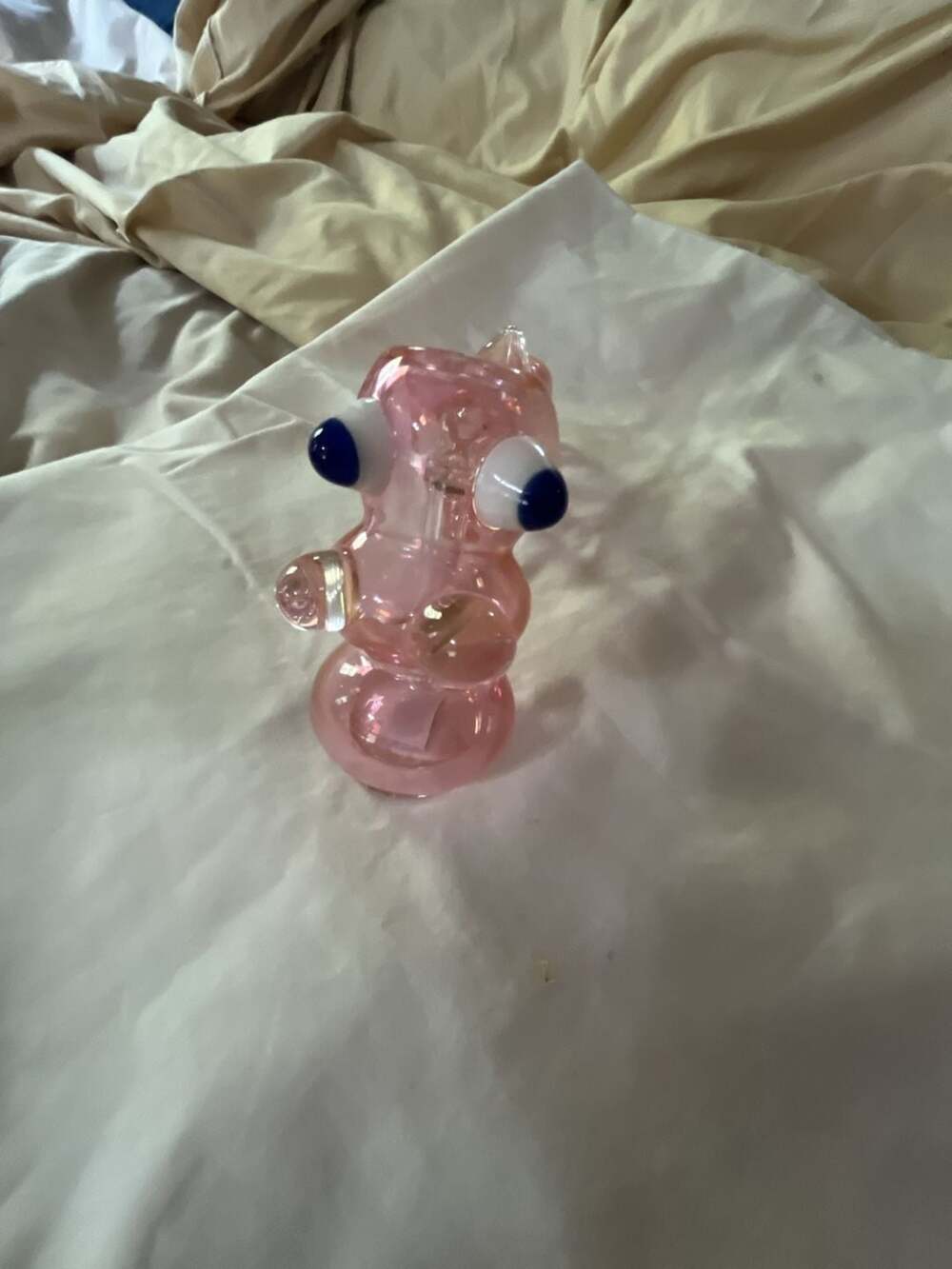 T Tree Glass Ruffer Character Heady Glass Piece  with Milli Eyes